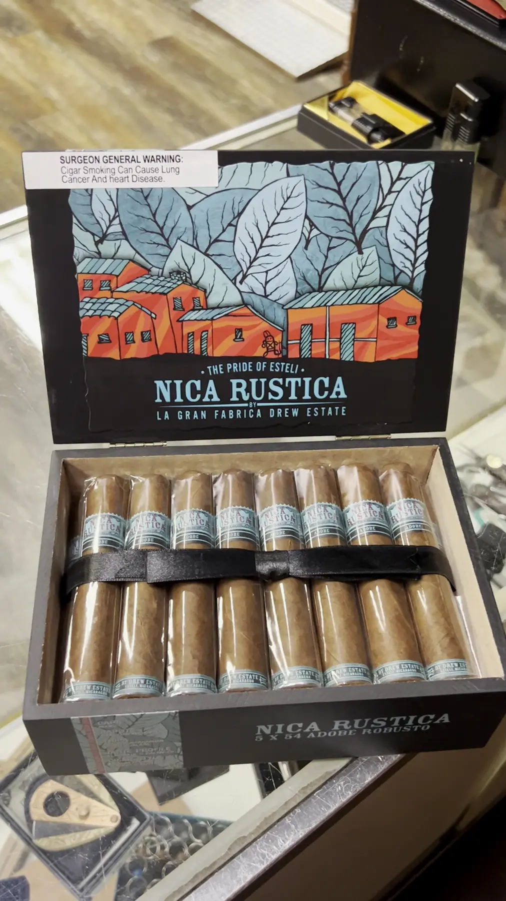A box of Nica Rustica cigars